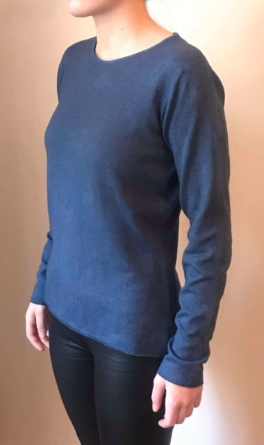 Cashmere crew neck navy