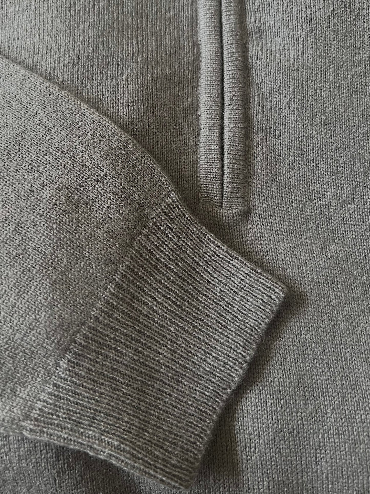 Men´s cashmere half zip front sweater navy