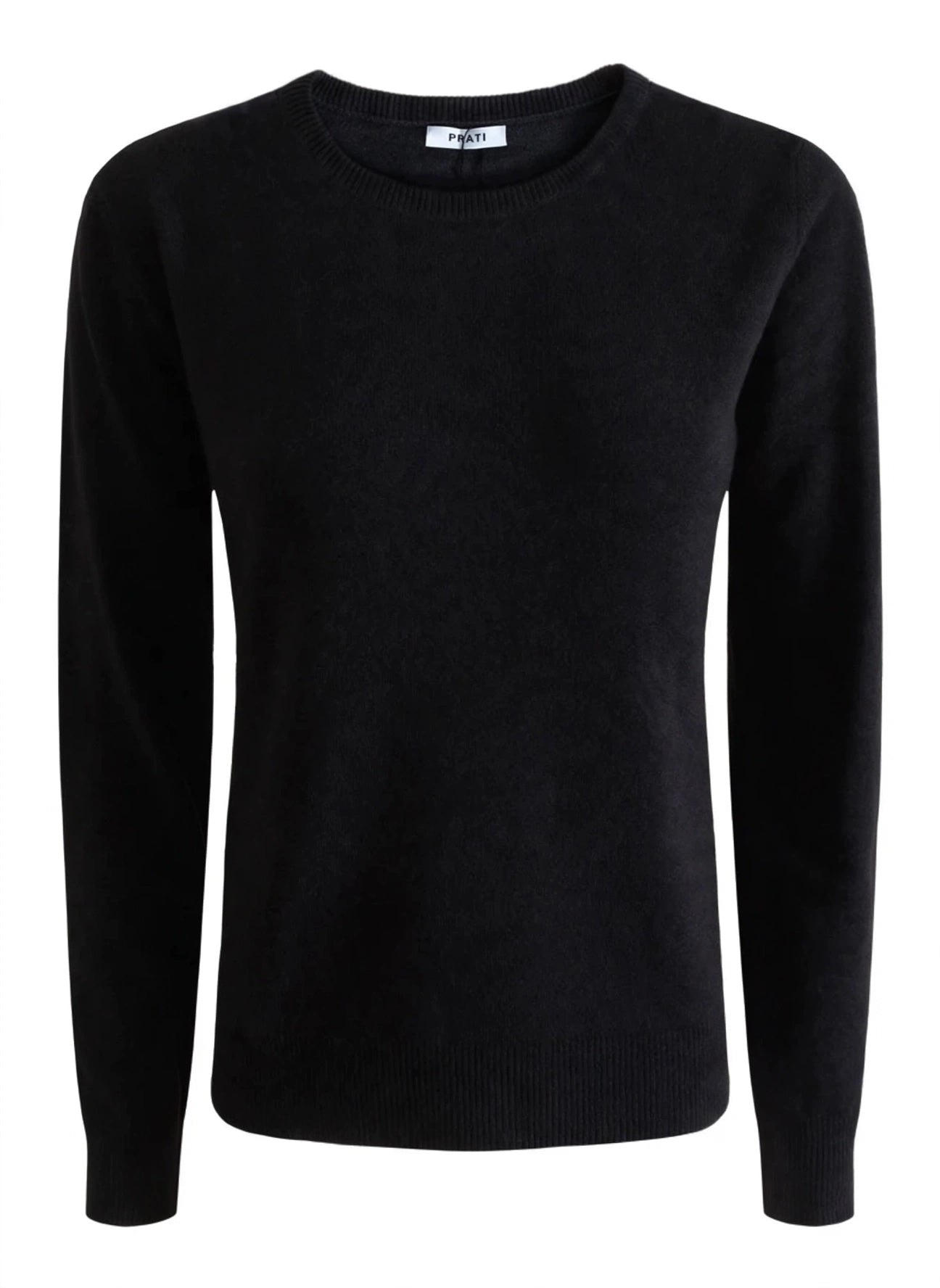 Cashmere round neck sweater black