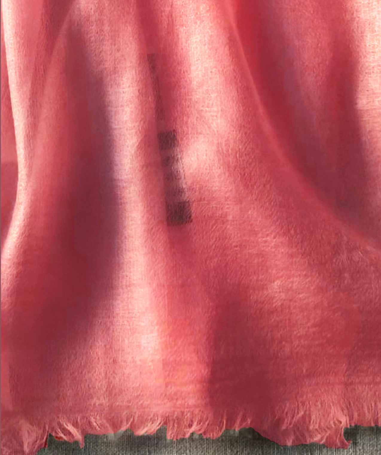 Resort wear shawl 100x 230cm 100% Cashmere pearl grey