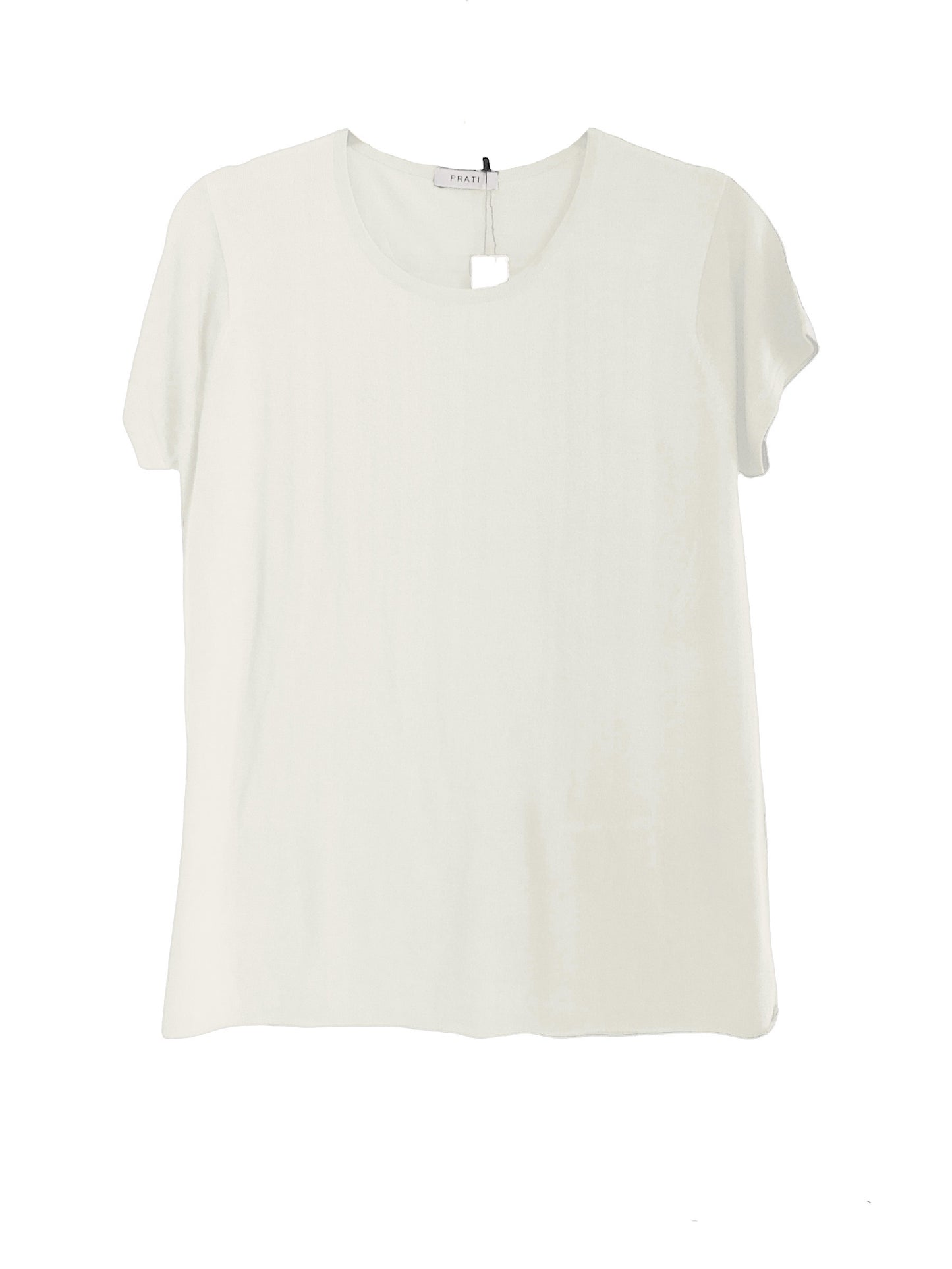 Cashmere Silk crew short sleeve t shirt sweater navy