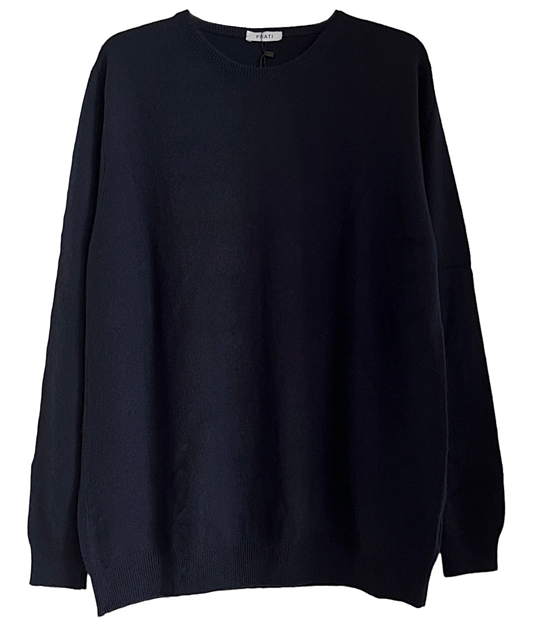 Men´s cashmere crew neck sweater jeans blue