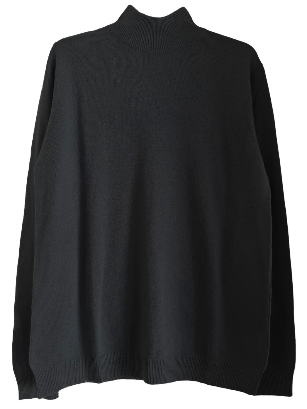 Men´s cashmere mock neck sweater gunnmetal