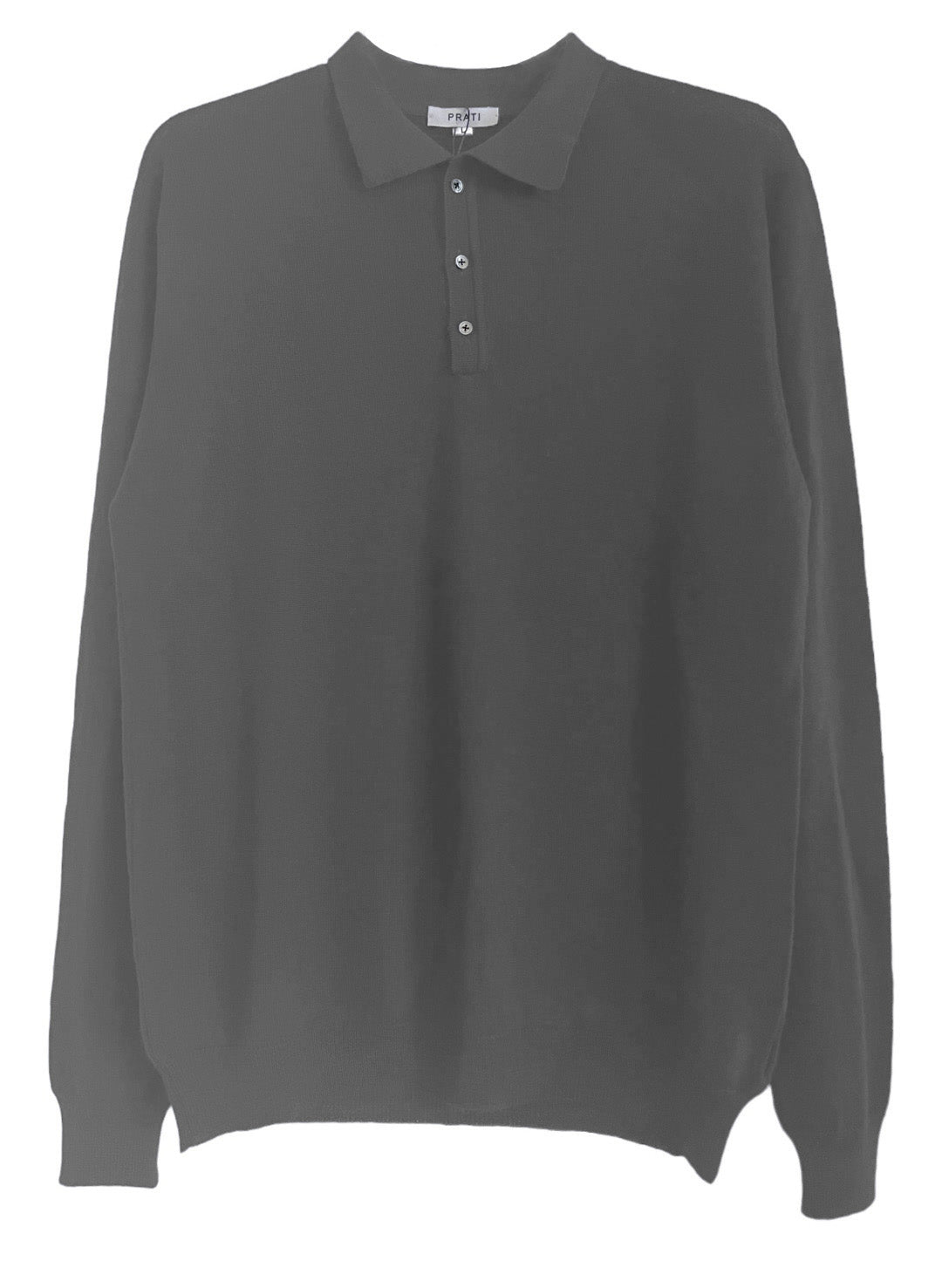 Men´s cashmere silk button down jeans blue