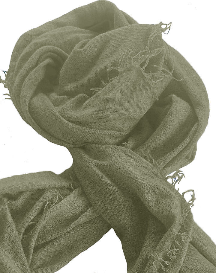 Cashmere scarf with fringes navy