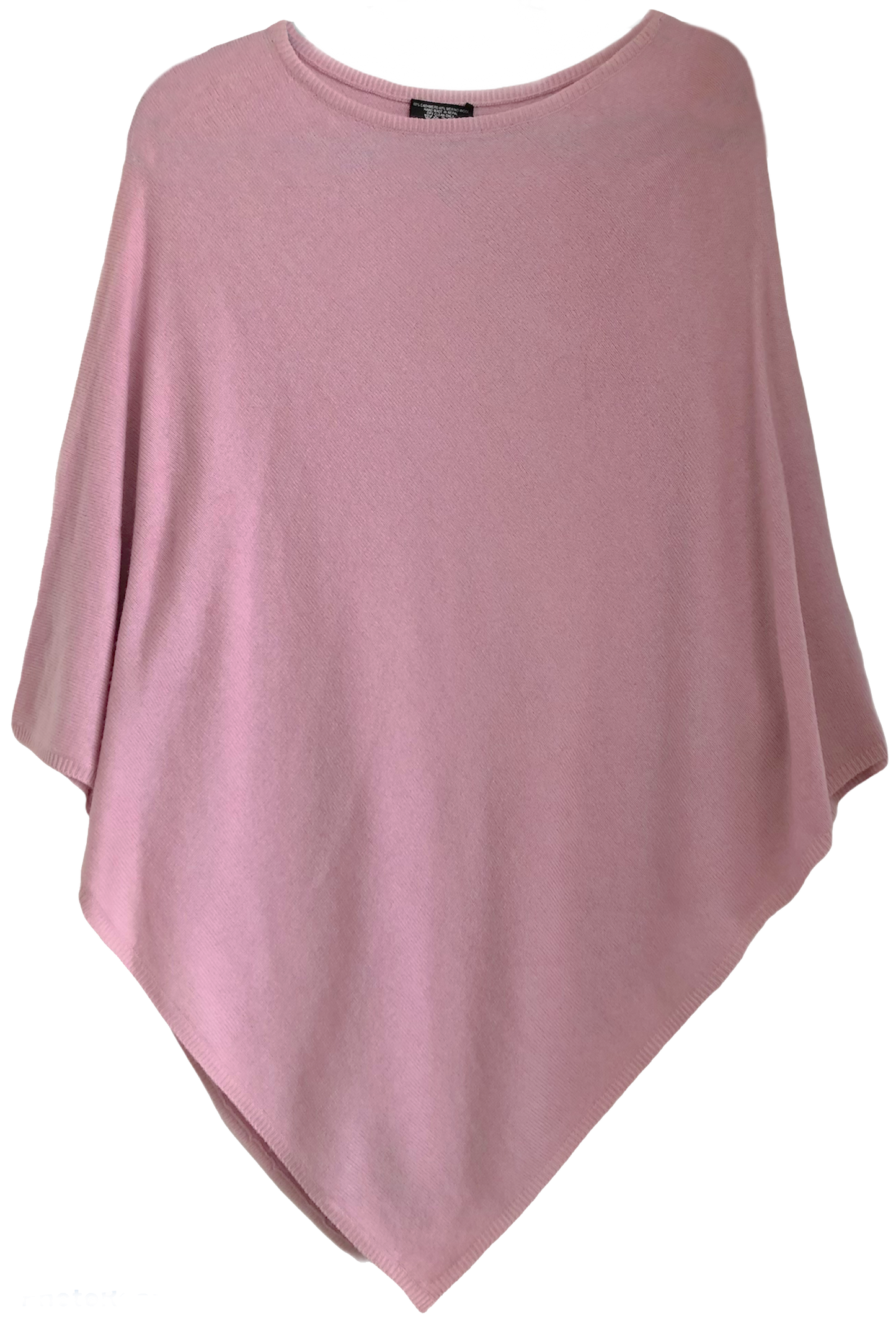 Cashmere classic poncho dark grey