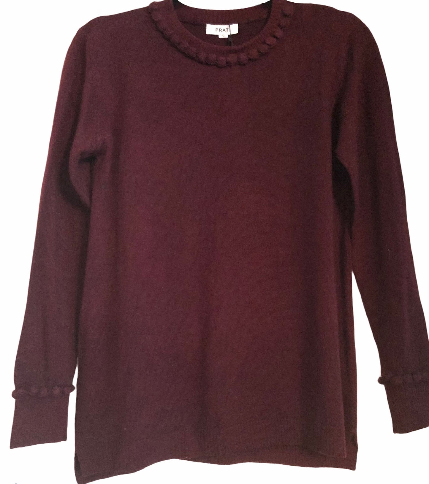 Cashmere pom pom sweater black