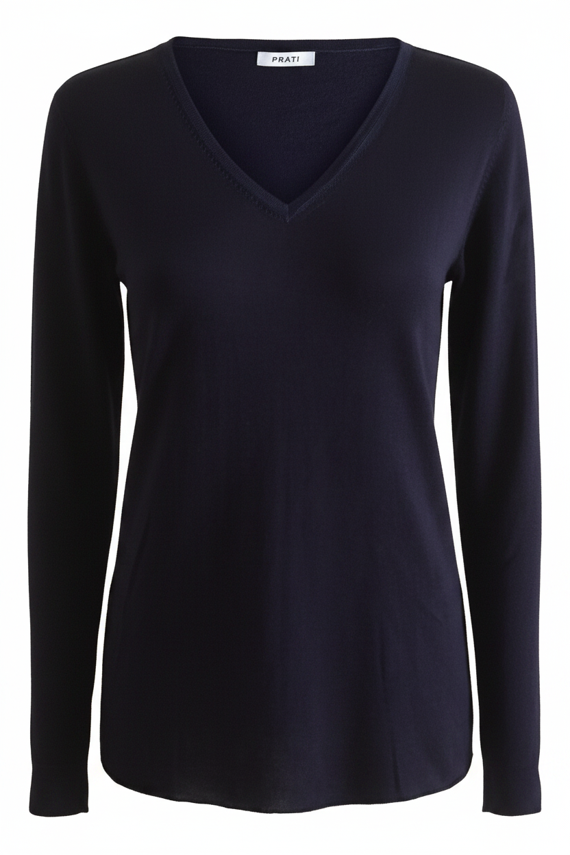 PC64 Navy V-neck - Ghost Mannequin