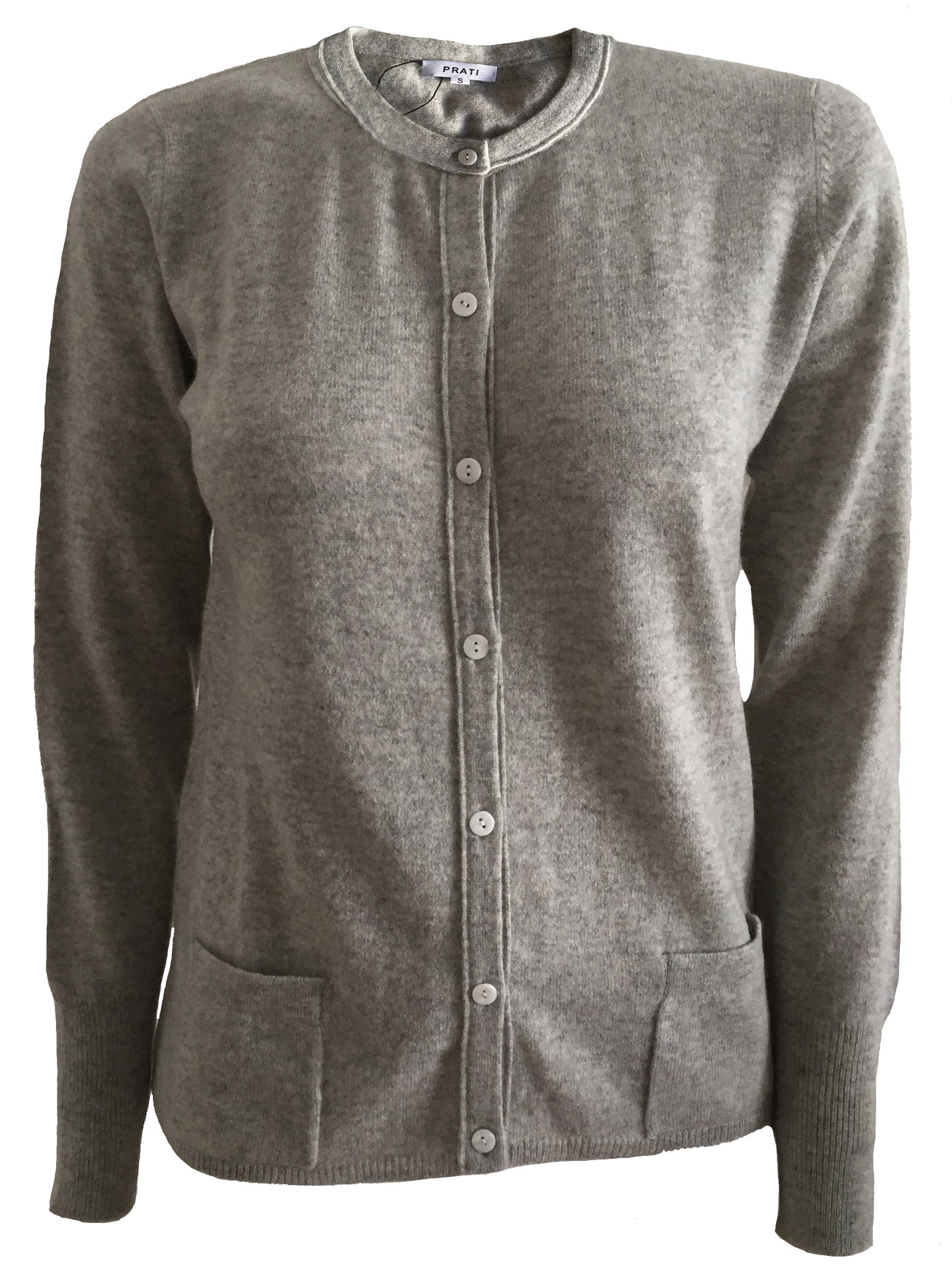 Cashmere cardigan melange grey