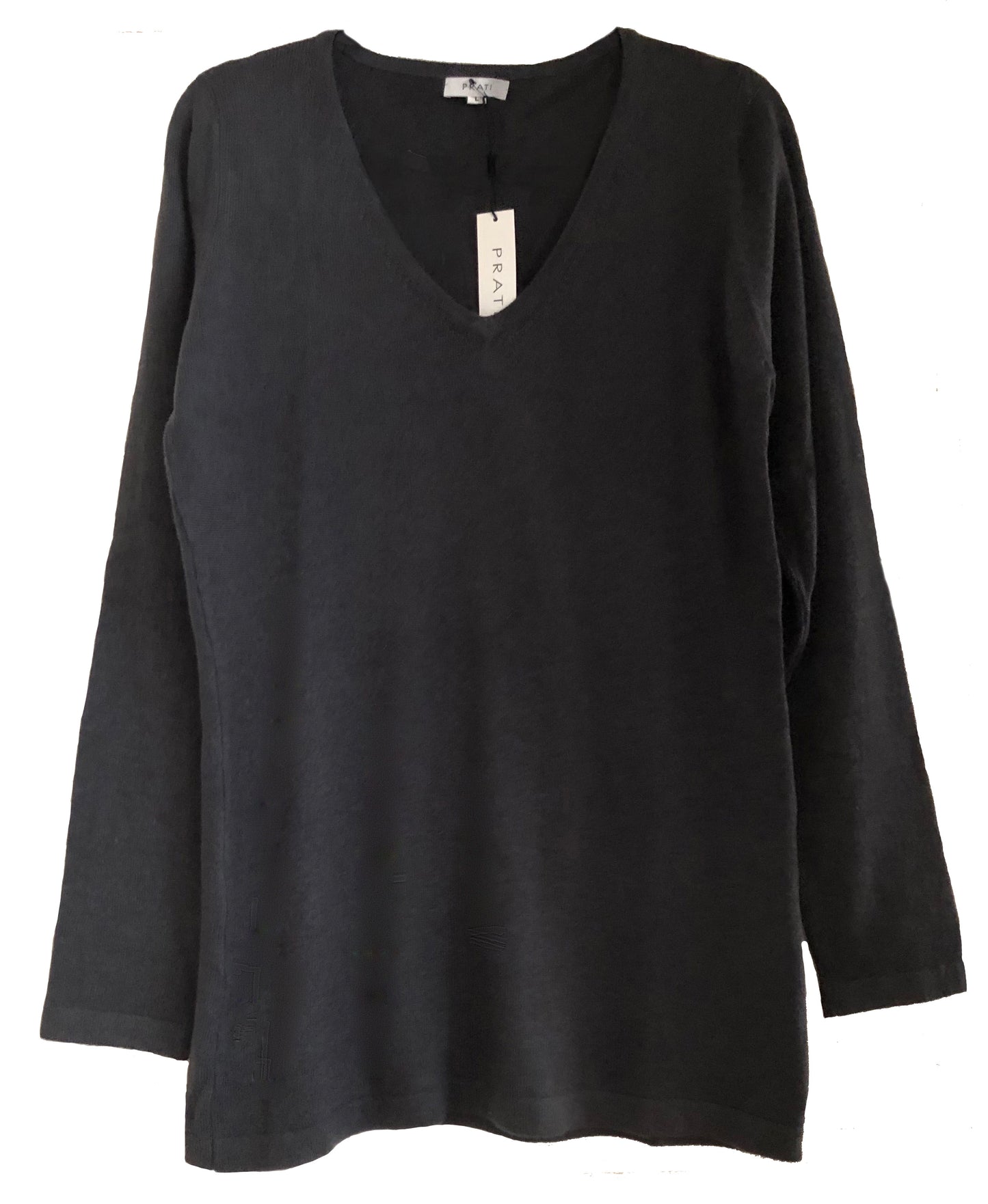 Cashmere V neck classic dark grey