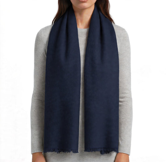 Havana scarf 1 ply jeans blue