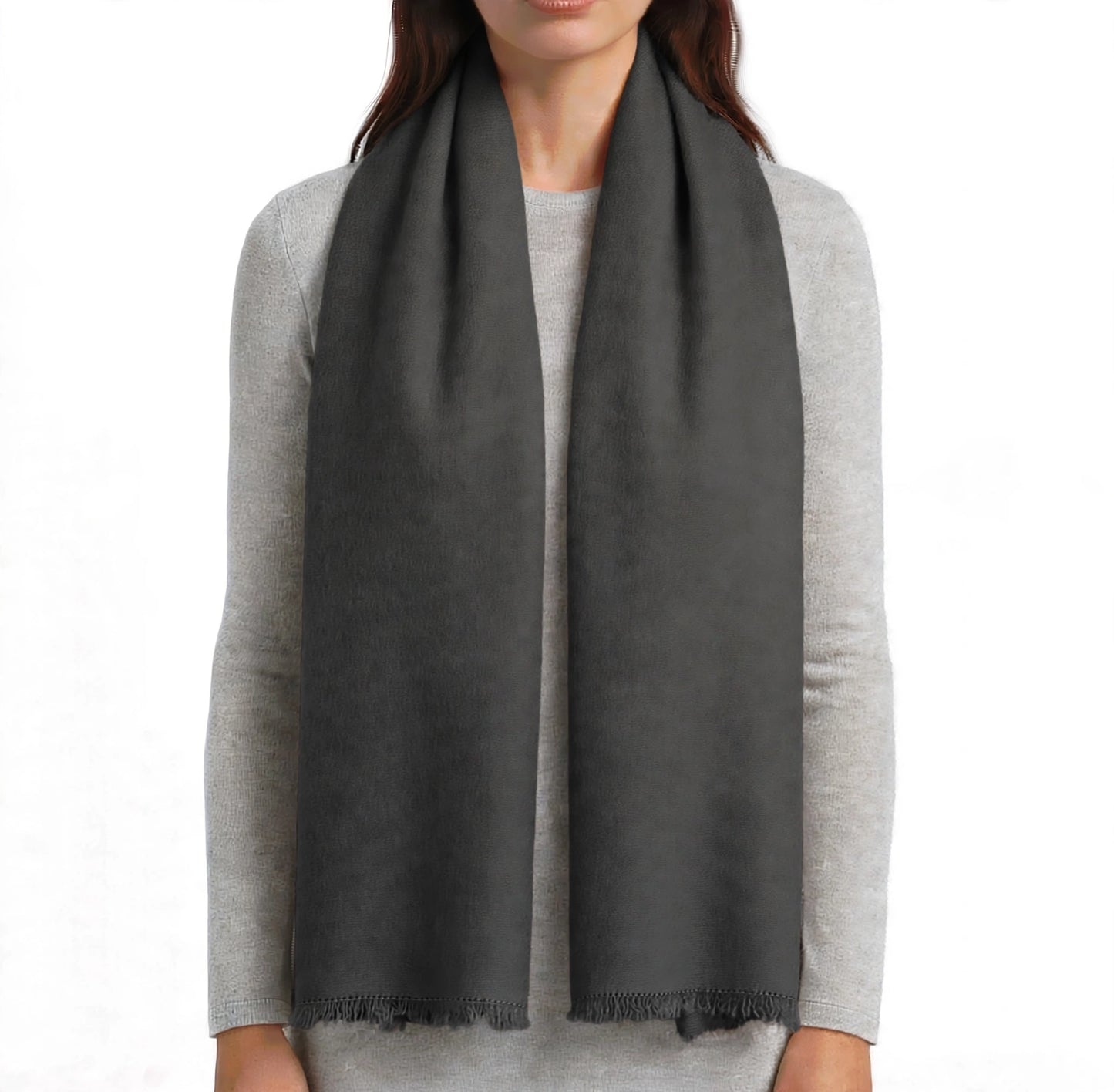 Havana scarf 1 ply light off white
