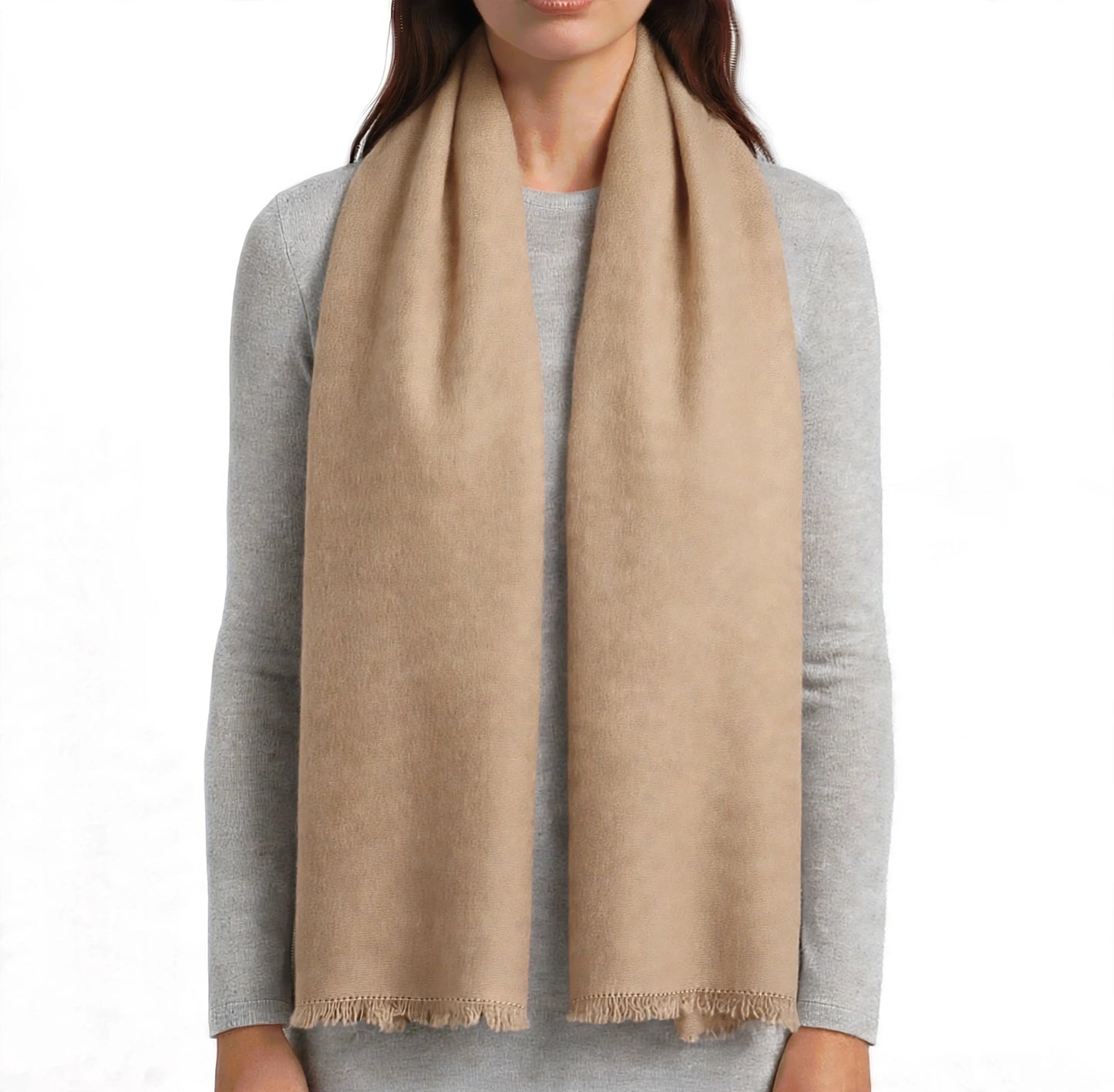 Havana scarf 1 ply light off white