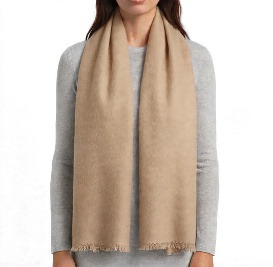 Havana scarf 1 ply camel