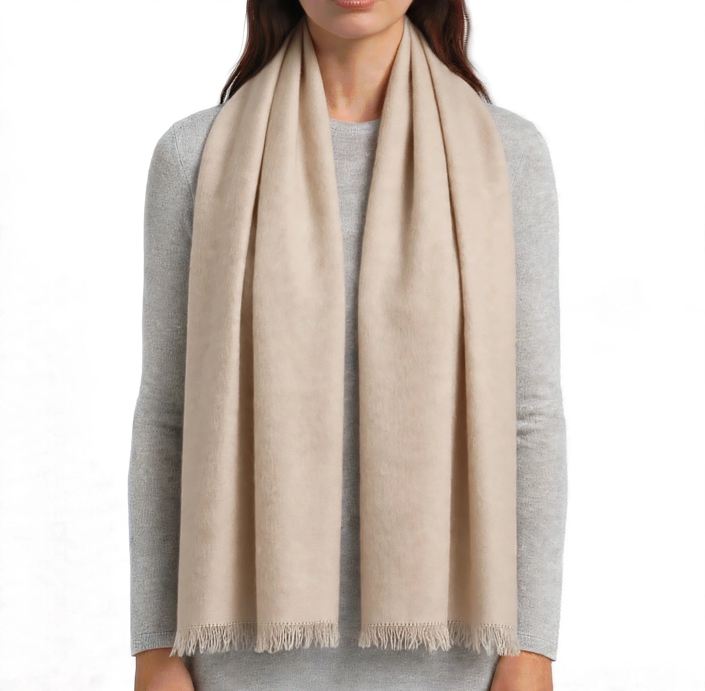 Havana scarf 1 ply light off white