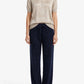 Cashmere polo Silk crew short sleeve sweater camel