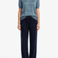Cashmere polo Silk crew short sleeve sweater camel