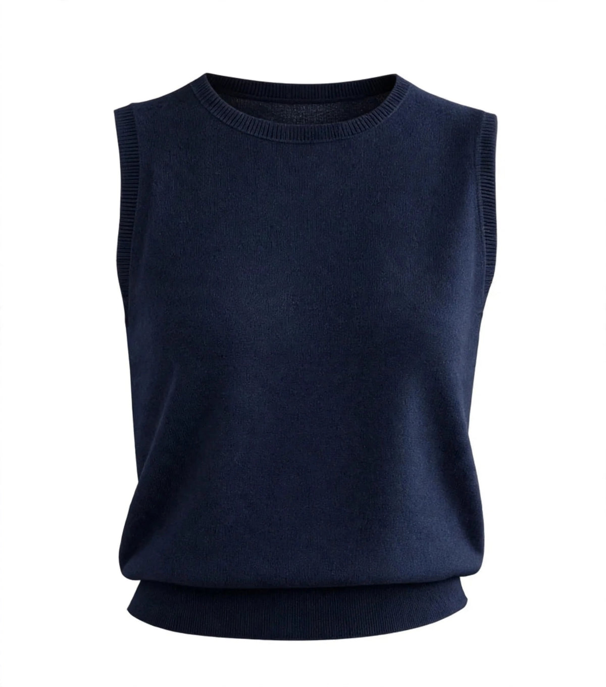 Cashmere Silk crew shell off white