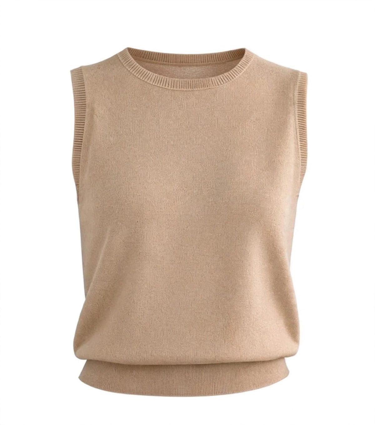 Cashmere Silk crew shell off white