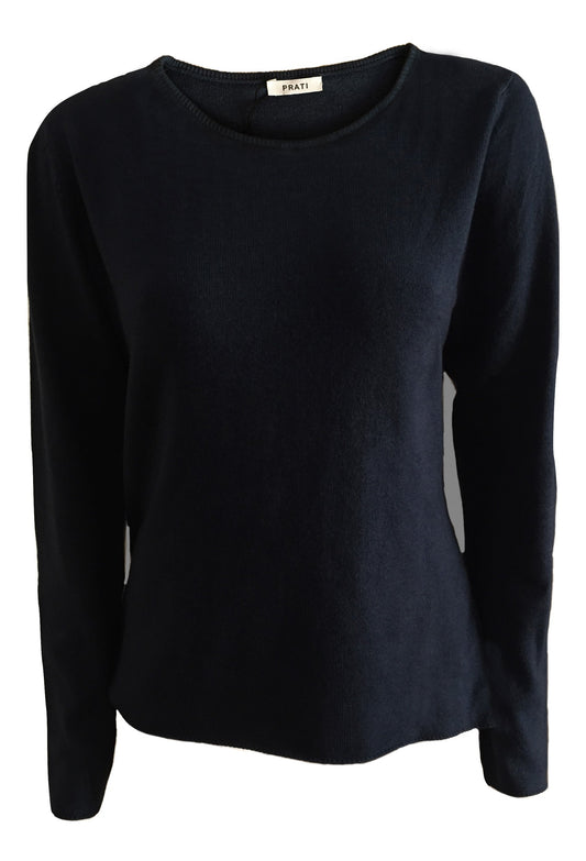 Cashmere crew neck navy