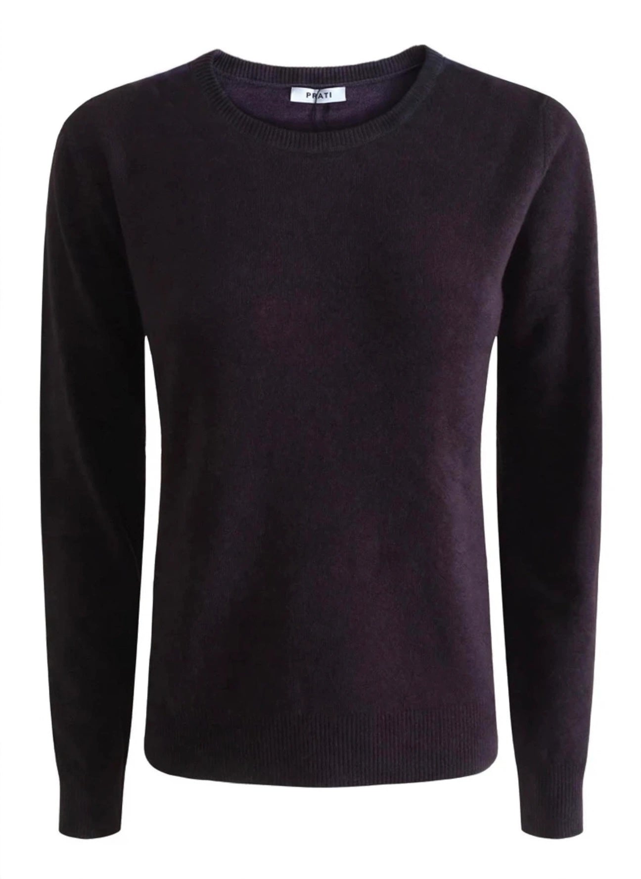 Cashmere round neck sweater black