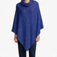 Cashmere cable poncho sand