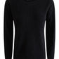 Cashmere round neck sweater black