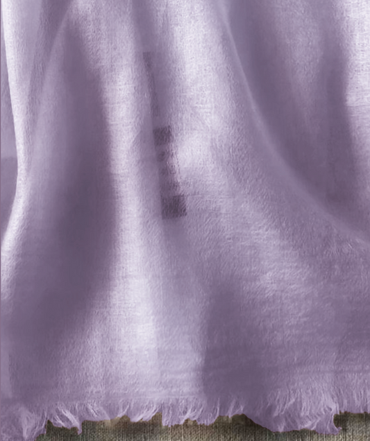 Resort wear shawl 100x 230cm 100% Cashmere lavender