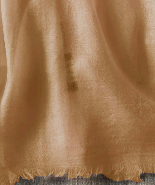 Resort wear shawl 100x 230cm 100% Cashmere honey