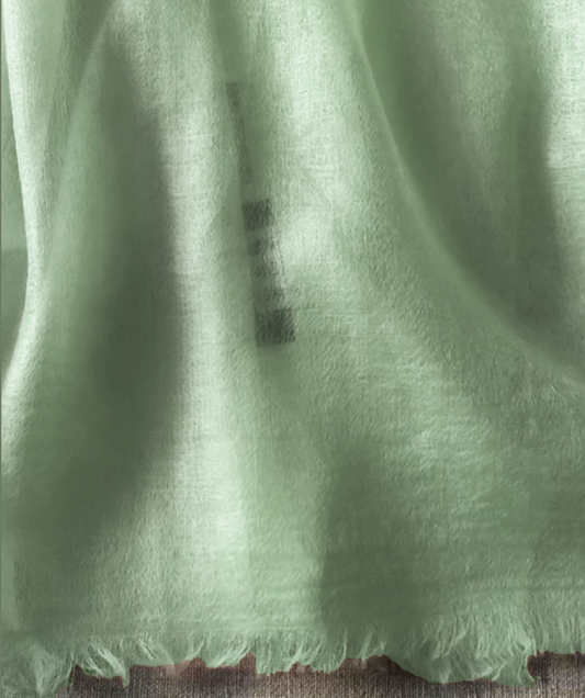 Resort wear shawl 100x 230cm 100% Cashmere mint