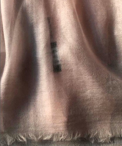 Resort wear shawl 100x 230cm 100% Cashmere dusty rose