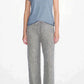 Cashmere Silk crew short sleeve t shirt sweater light grey