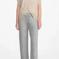 Cashmere Silk crew short sleeve cardigan sweater navy