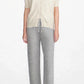 Cashmere Silk crew short sleeve cardigan sweater navy