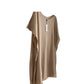 Resort cashmere Silk poncho cover up fringes camel
