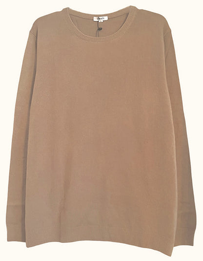 Men´s cashmere crew neck sweater camel
