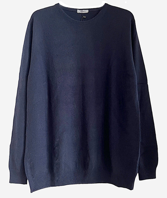 Men´s cashmere crew neck sweater navy