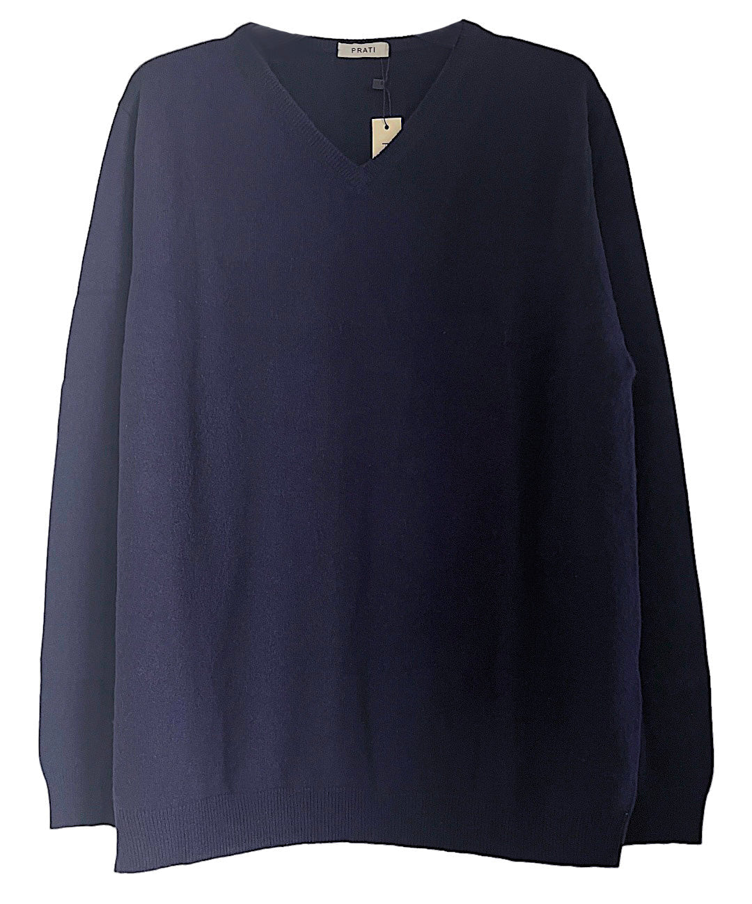 Men´s cashmere V neck sweater navy