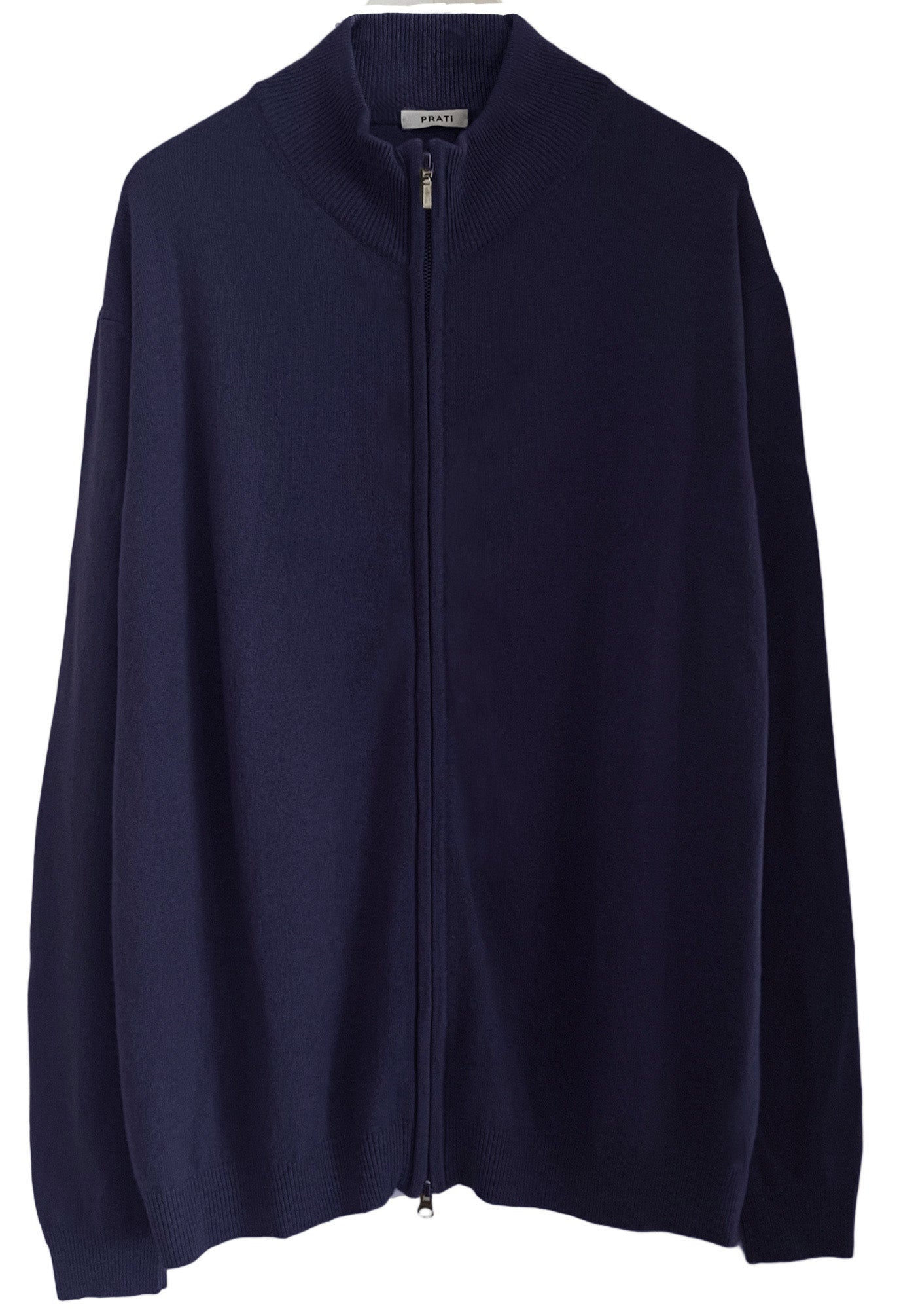 Men´s cashmere zip front sweater navy