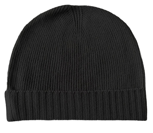 Men´s cashmere beanie black