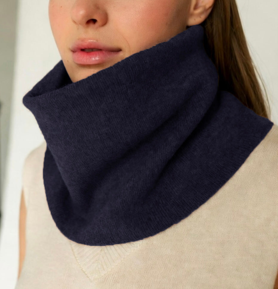 Cashmere neck warmer black