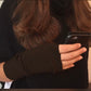 Cashmere hand warmer gloves camel