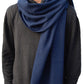 The Havana scarf 2 ply navy