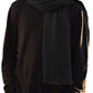 The Havana scarf 2 ply charcoal grey
