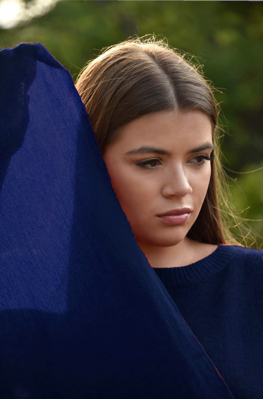 The Havana scarf navy