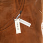 Cashmere classic poncho burnt orange