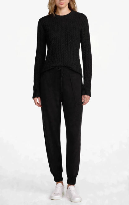 Cashmere jogger black