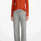 Cashmere Silk crew neck sweater burnt orange
