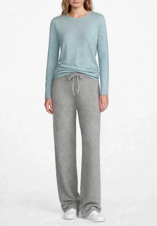 Cashmere Silk crew neck sweater havana blue