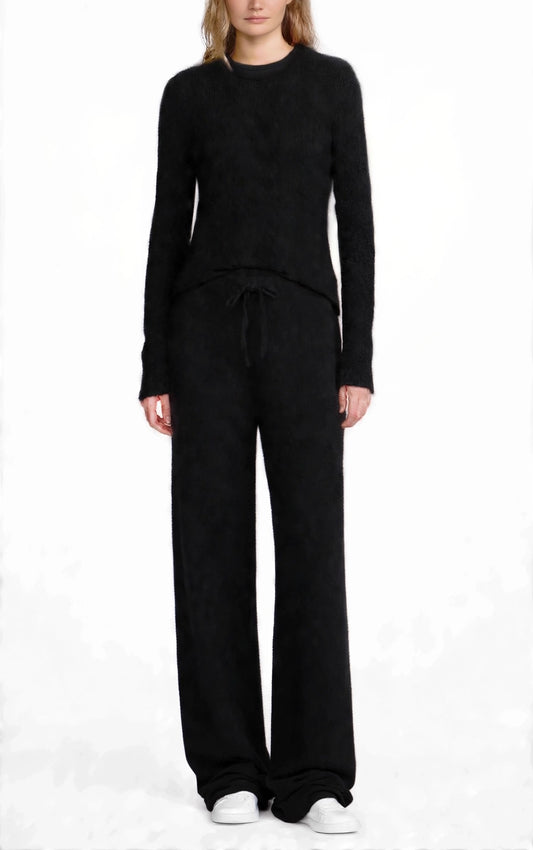 Cashmere lounge pant black